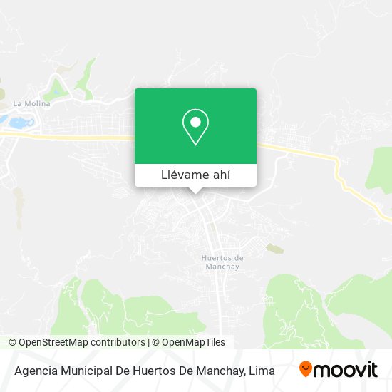 Mapa de Agencia Municipal De Huertos De Manchay