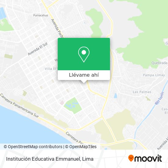 Mapa de Institución Educativa Emmanuel