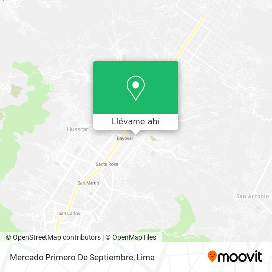 Mapa de Mercado Primero De Septiembre