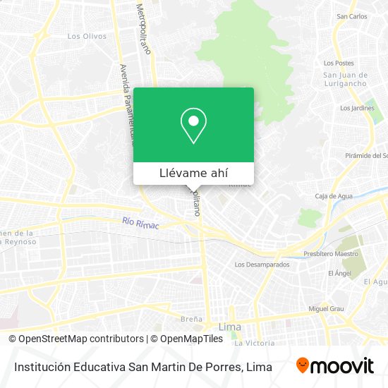 Mapa de Institución Educativa San Martin De Porres