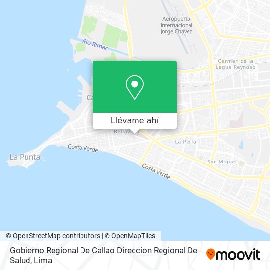 Mapa de Gobierno Regional De Callao Direccion Regional De Salud