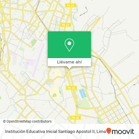 Mapa de Institución Educativa Inicial Santiago Apostol II