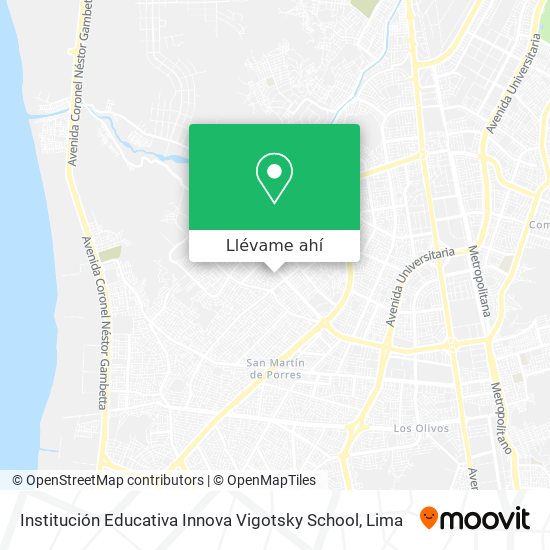 Mapa de Institución Educativa Innova Vigotsky School