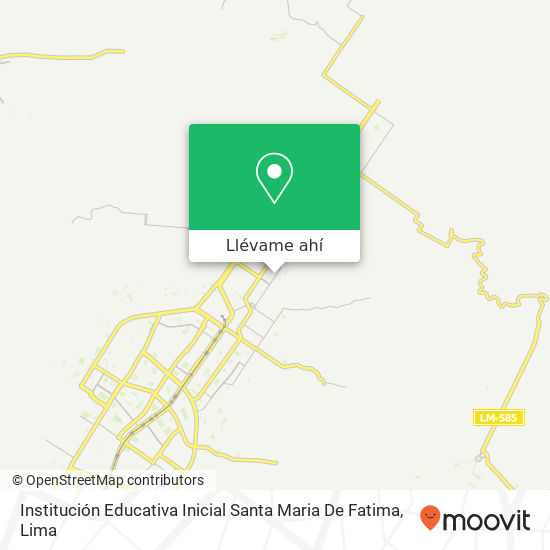 Mapa de Institución Educativa Inicial Santa Maria De Fatima