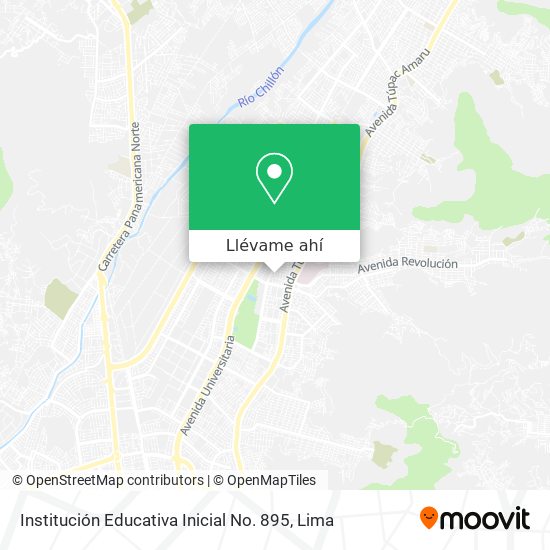 Mapa de Institución Educativa Inicial No. 895