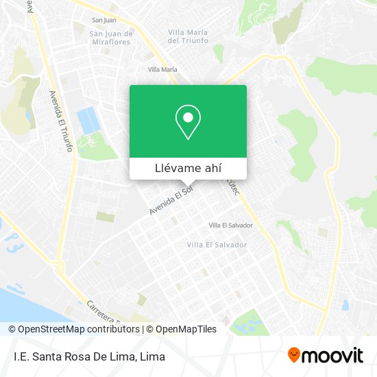 Mapa de I.E. Santa Rosa De Lima
