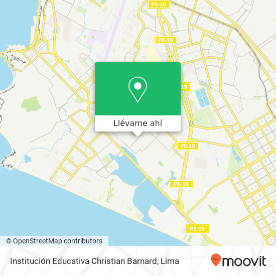 Mapa de Institución Educativa Christian Barnard