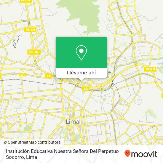 Mapa de Institución Educativa Nuestra Señora Del Perpetuo Socorro
