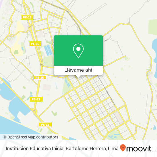 Mapa de Institución Educativa Inicial Bartolome Herrera