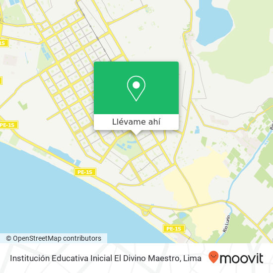 Mapa de Institución Educativa Inicial El Divino Maestro