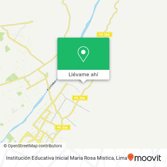 Mapa de Institución Educativa Inicial Maria Rosa Mistica