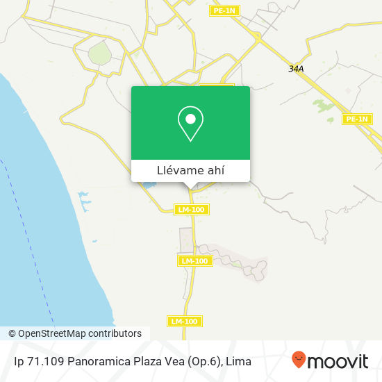 Mapa de Ip 71.109 Panoramica Plaza Vea (Op.6)