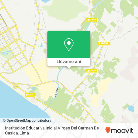 Mapa de Institución Educativa Inicial Virgen Del Carmen De Casica