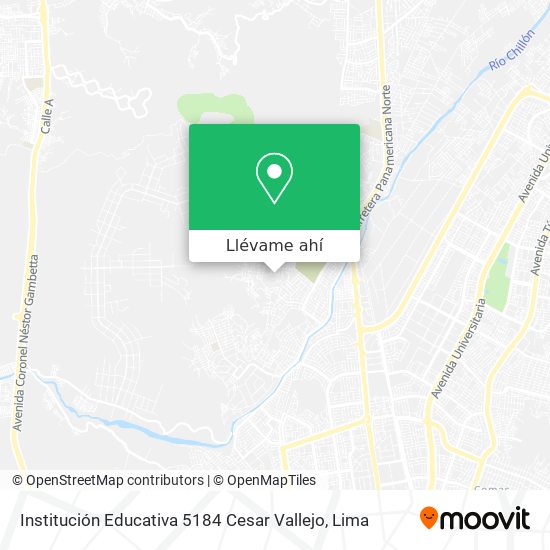 Mapa de Institución Educativa 5184 Cesar Vallejo