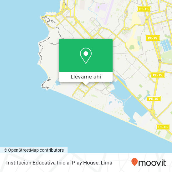 Mapa de Institución Educativa Inicial Play House