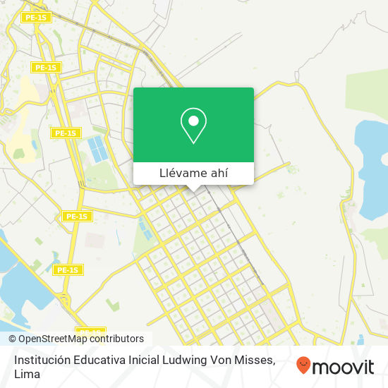 Mapa de Institución Educativa Inicial Ludwing Von Misses