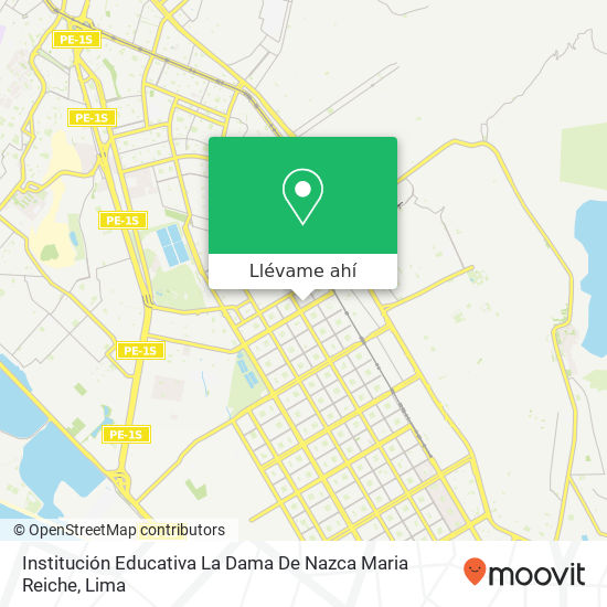 Mapa de Institución Educativa La Dama De Nazca Maria Reiche