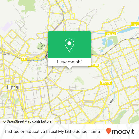 Mapa de Institución Educativa Inicial My Little School