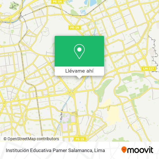 Mapa de Institución Educativa Pamer Salamanca