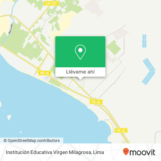 Mapa de Institución Educativa Virgen Milagrosa