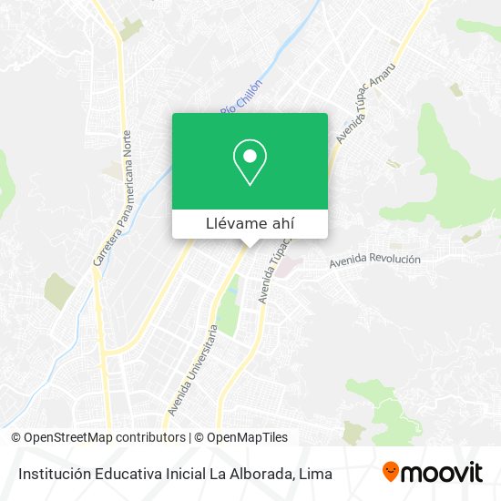 Mapa de Institución Educativa Inicial La Alborada