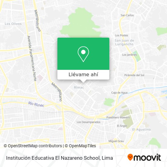 Mapa de Institución Educativa El Nazareno School