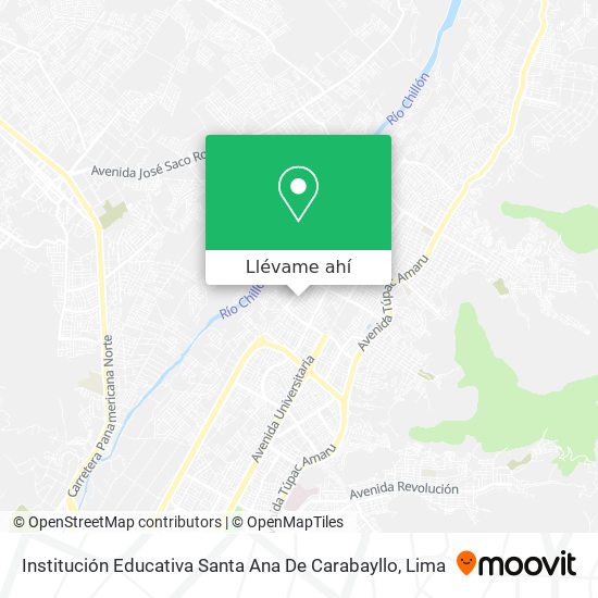 Mapa de Institución Educativa Santa Ana De Carabayllo