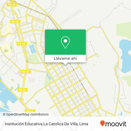 Mapa de Institución Educativa La Catolica De Villa