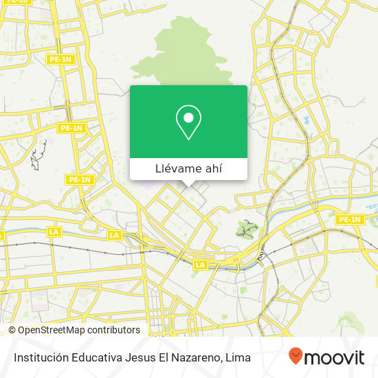 Mapa de Institución Educativa Jesus El Nazareno