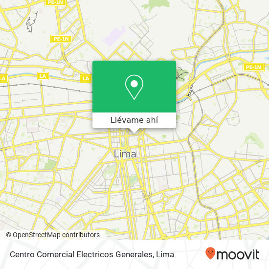 Mapa de Centro Comercial Electricos Generales