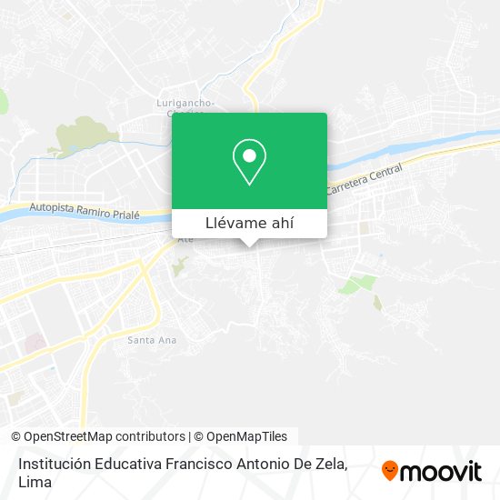 Mapa de Institución Educativa Francisco Antonio De Zela