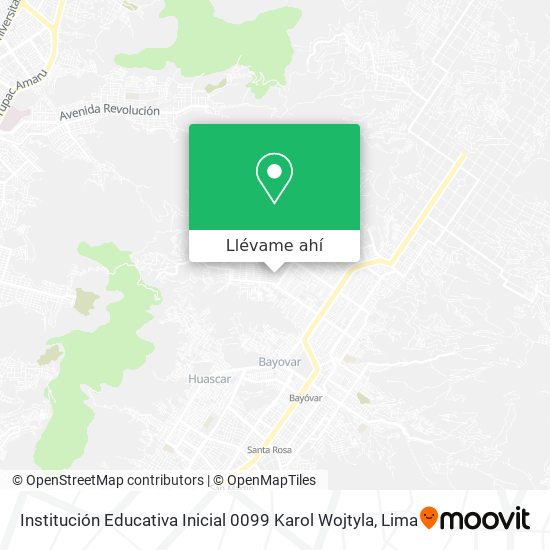 Mapa de Institución Educativa Inicial 0099 Karol Wojtyla