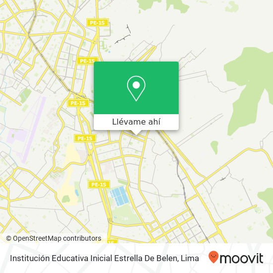 Mapa de Institución Educativa Inicial Estrella De Belen