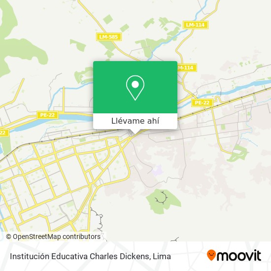 Mapa de Institución Educativa Charles Dickens