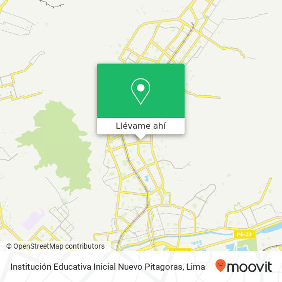 Mapa de Institución Educativa Inicial Nuevo Pitagoras