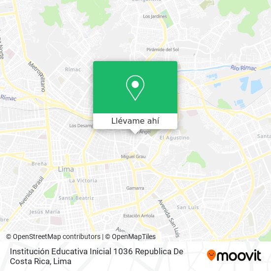 Mapa de Institución Educativa Inicial 1036 Republica De Costa Rica