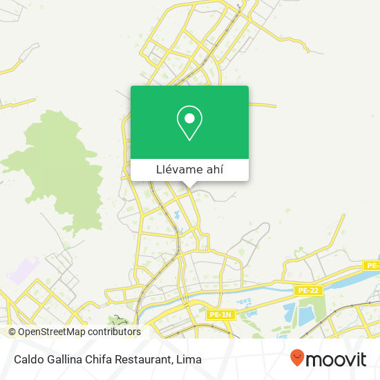 Mapa de Caldo Gallina Chifa Restaurant