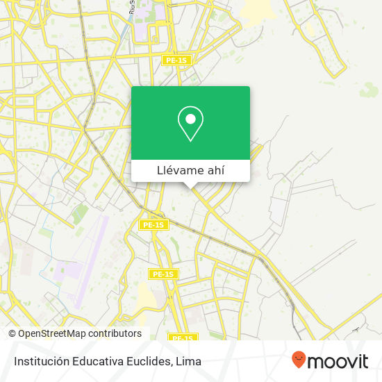 Mapa de Institución Educativa Euclides