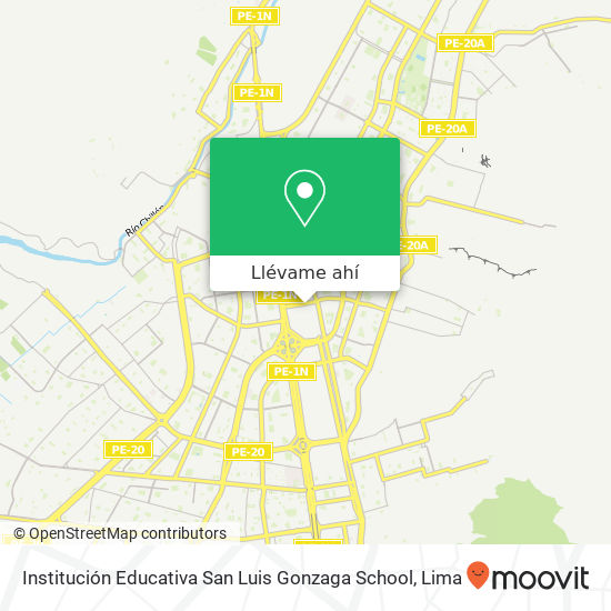 Mapa de Institución Educativa San Luis Gonzaga School