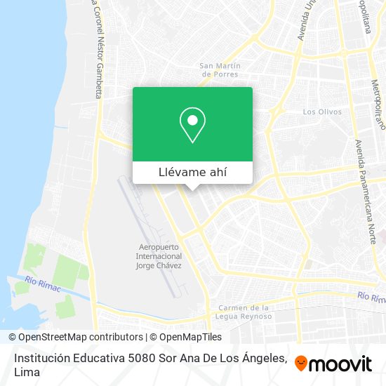 Mapa de Institución Educativa 5080 Sor Ana De Los Ángeles