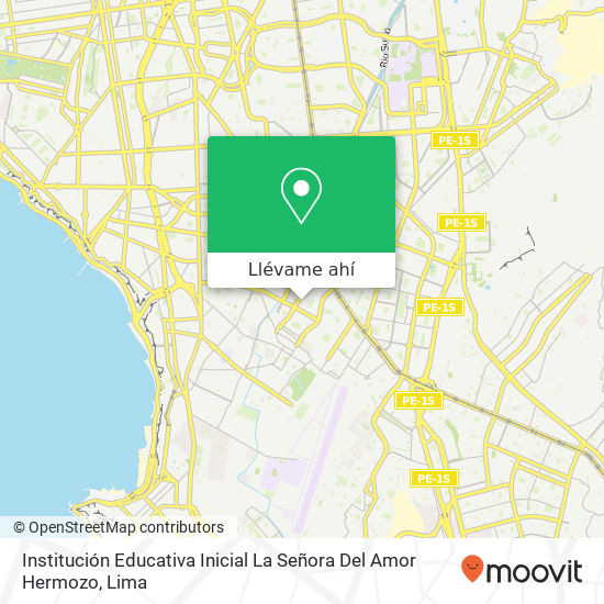Mapa de Institución Educativa Inicial La Señora Del Amor Hermozo