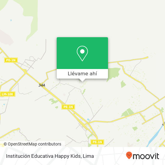 Mapa de Institución Educativa Happy Kids