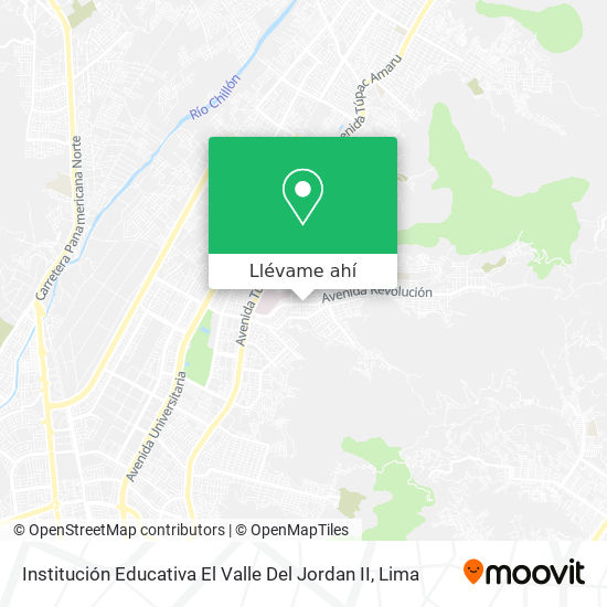 Mapa de Institución Educativa El Valle Del Jordan II