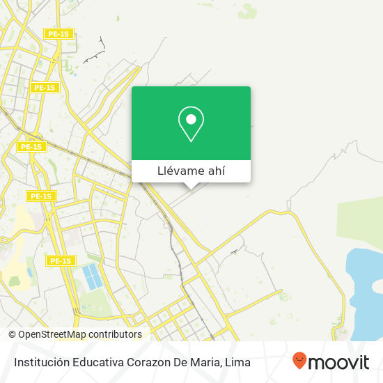 Mapa de Institución Educativa Corazon De Maria