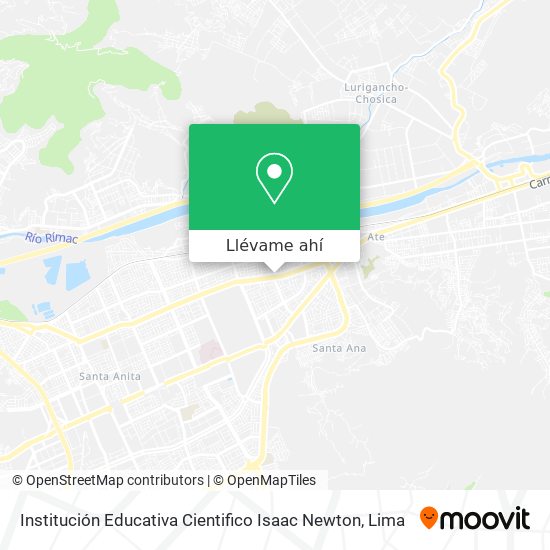 Mapa de Institución Educativa Cientifico Isaac Newton