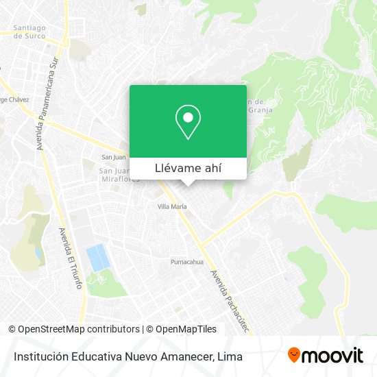 Mapa de Institución Educativa Nuevo Amanecer