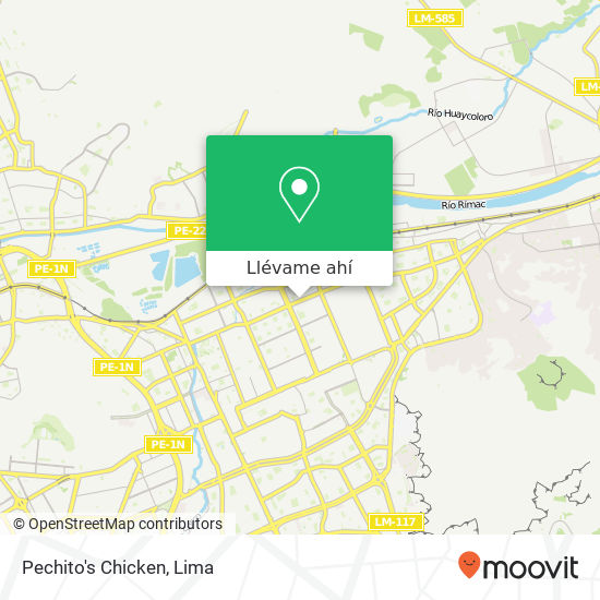 Mapa de Pechito's Chicken