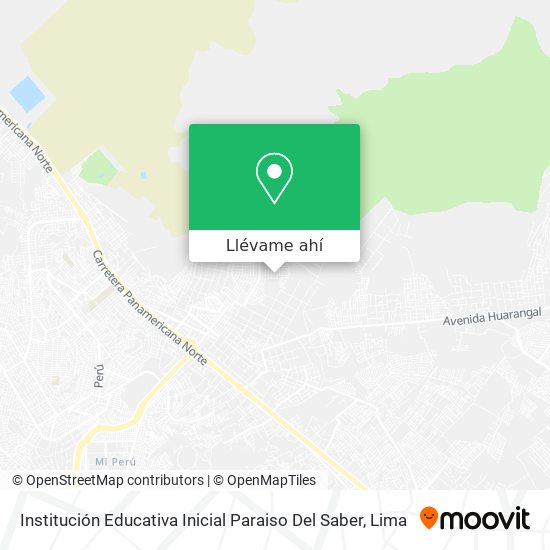 Mapa de Institución Educativa Inicial Paraiso Del Saber