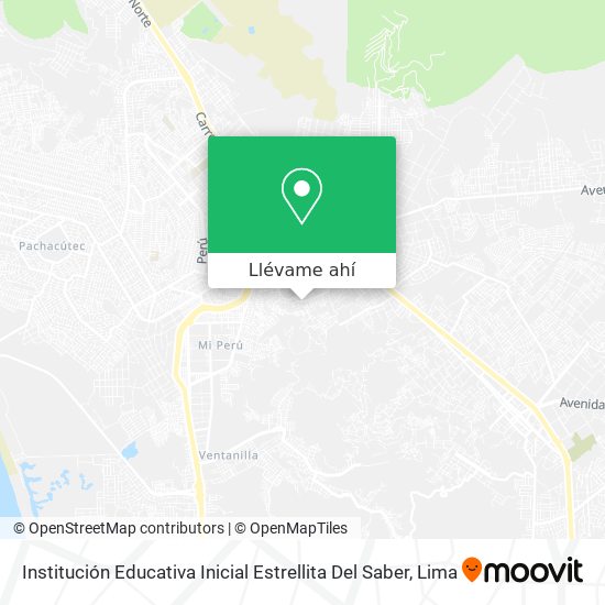 Mapa de Institución Educativa Inicial Estrellita Del Saber