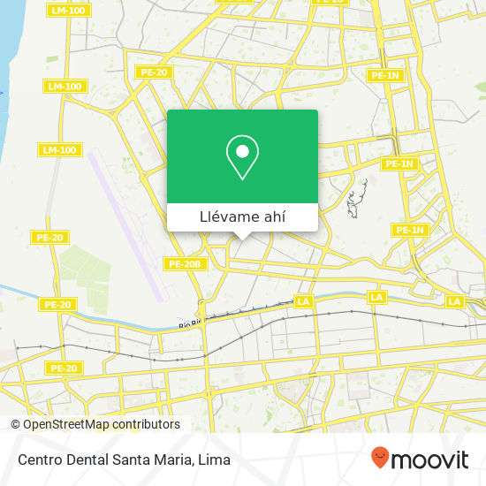 Mapa de Centro Dental Santa Maria